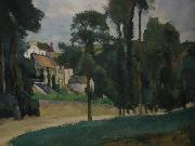 Road at Pontoise By Paul Cezanne